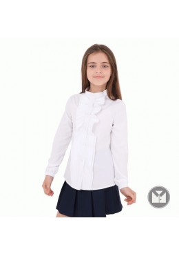 Timbo школьная белая блуза для девочки Avery B033068
